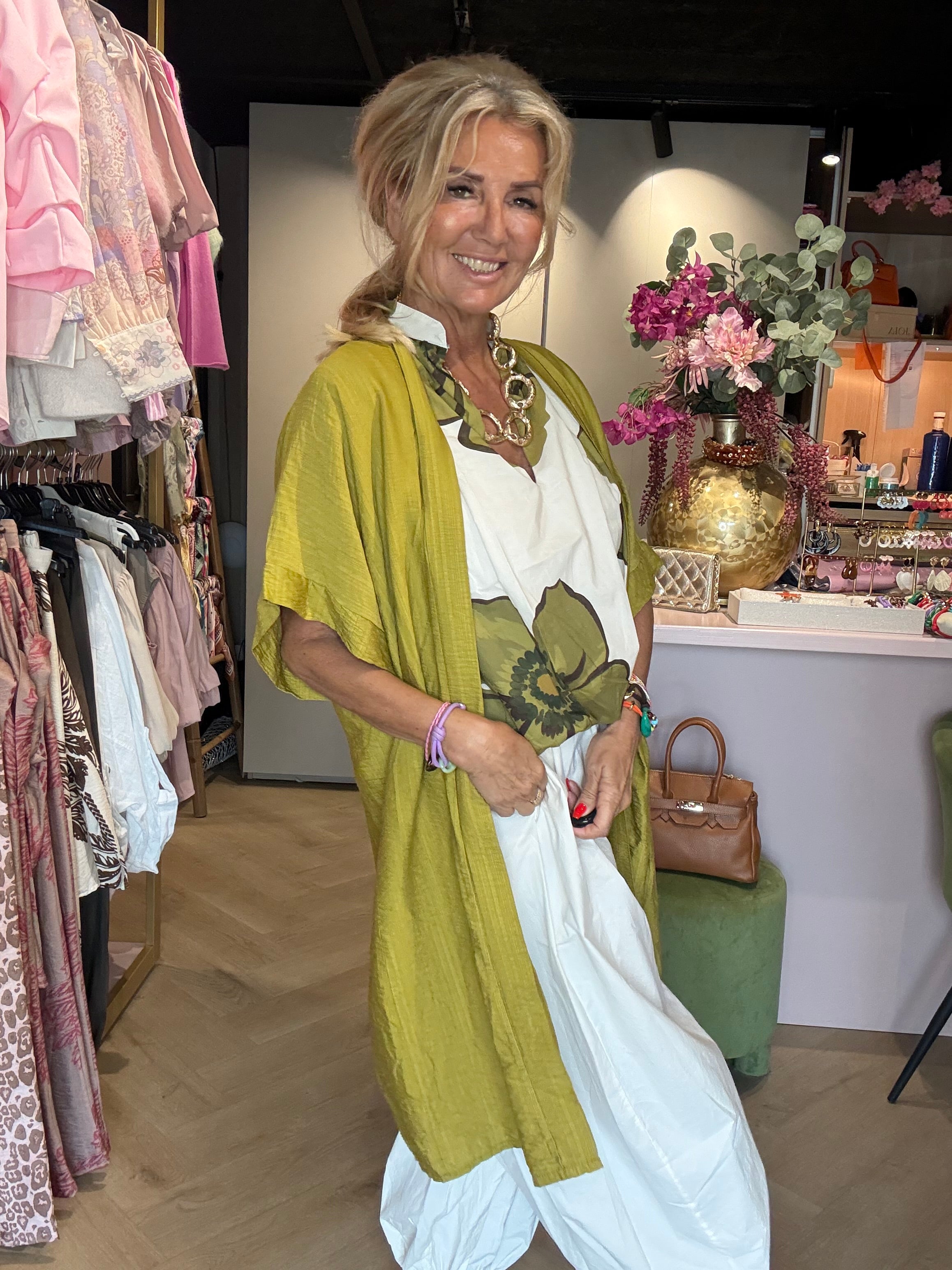 Kimono Matcha Plaine